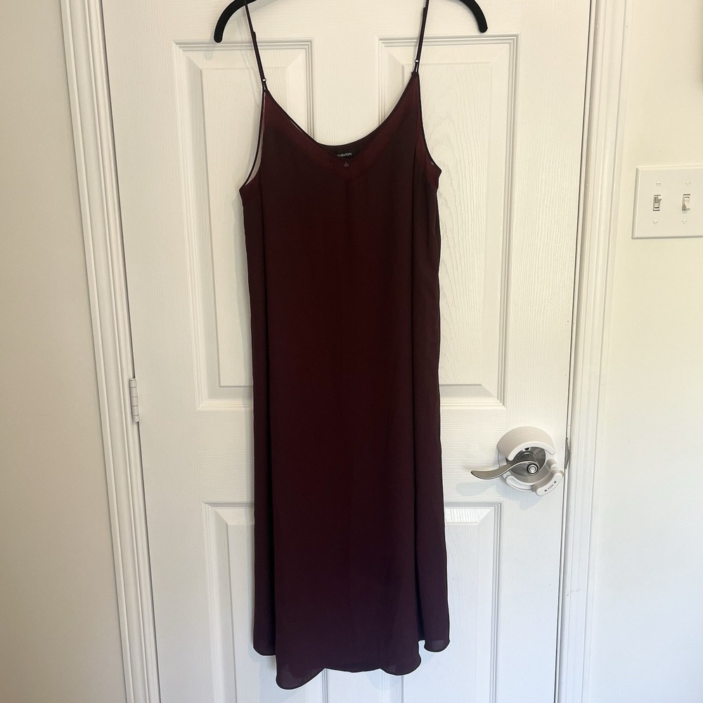 Babaton Sleeveless Purple Midi Dress Mesh‎ Minimalist Wedding Guest Party Medium